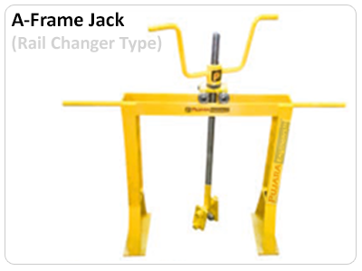 Pujara Engineers Product - A-Frame Type Rail Jack, Rail Changer Type Jack