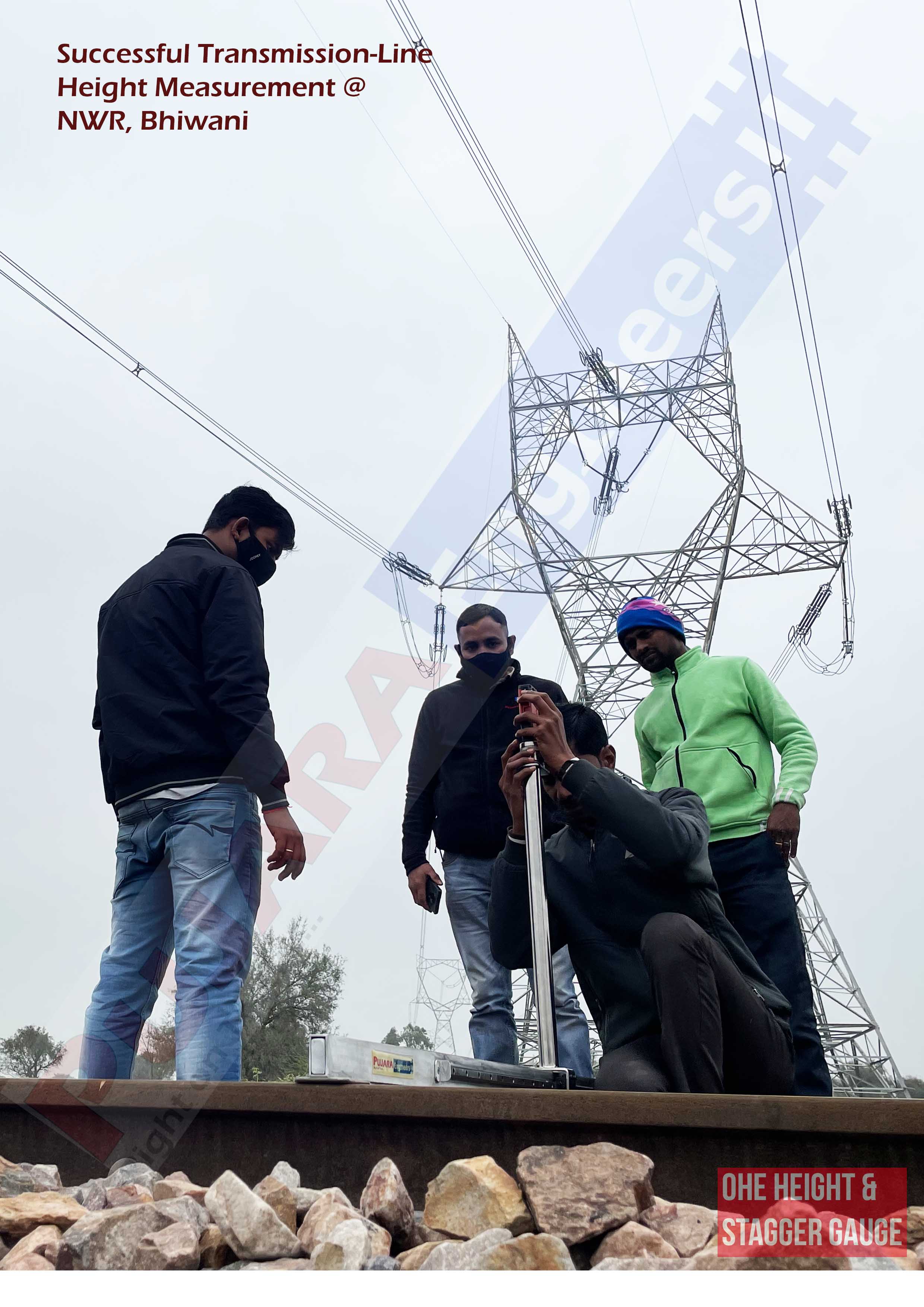 Pujara Make OHE HEIGHT AND STAGGER GAUGE